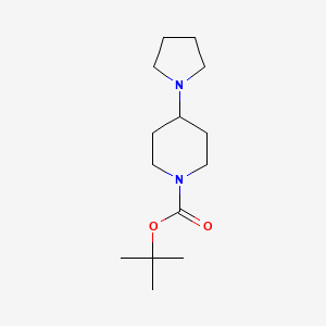molecular formula C14H26N2O2 B1438395 Tert-butyl 4-(pyrrolidin-1-yl)piperidine-1-carboxylate CAS No. 902837-26-7