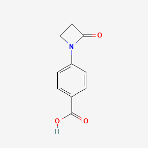 molecular formula C10H9NO3 B14384000 4-(2-Oxoazetidin-1-yl)benzoic acid CAS No. 88089-55-8