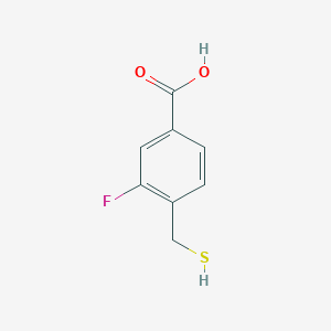 molecular formula C8H7FO2S B1438407 3-Fluoro-4-(sulfanylmethyl)benzoic acid CAS No. 112682-72-1