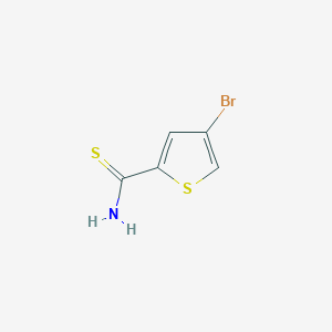 molecular formula C5H4BrNS2 B1438413 4-Bromothiophene-2-carbothioamide CAS No. 1152604-80-2