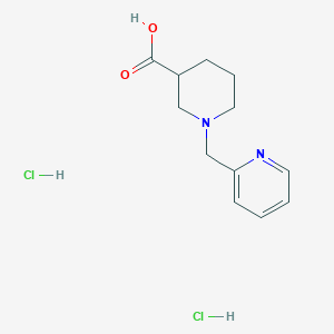 molecular formula C12H16N2O2 B1438415 1-(Pyridin-2-ylmethyl)piperidine-3-carboxylic acid dihydrochloride CAS No. 887444-94-2