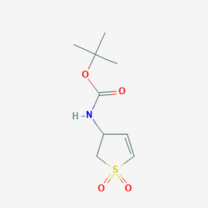 molecular formula C9H15NO4S B1438416 tert-butyl N-(1,1-dioxo-2,3-dihydro-1lambda6-thiophen-3-yl)carbamate CAS No. 1049148-10-8