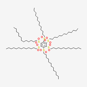 molecular formula C84H162O12S6 B14384187 Hexa(tridecane-1-sulfonyl)benzene CAS No. 88416-49-3