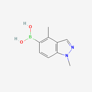 molecular formula C9H11BN2O2 B1438422 1,4-Dimethyl-1H-indazole-5-boronic acid CAS No. 1310405-36-7