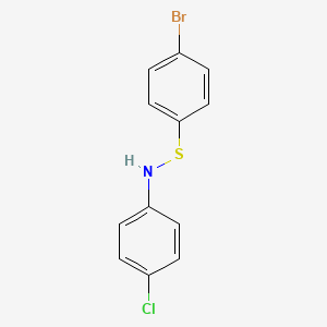 molecular formula C12H9BrClNS B14384225 N-[(4-Bromophenyl)sulfanyl]-4-chloroaniline CAS No. 88693-80-5