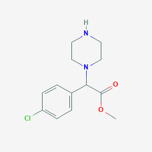 Methyl (4-chlorophenyl)(piperazin-1-yl)acetate