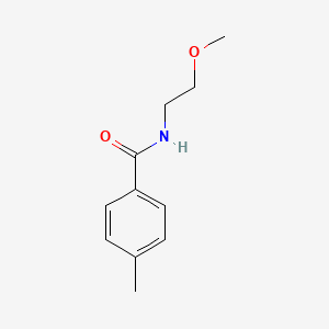 molecular formula C11H15NO2 B14384300 Benzamide, N-(2-methoxyethyl)-4-methyl- CAS No. 88328-86-3