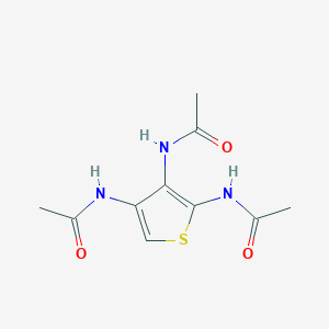 molecular formula C10H13N3O3S B14384359 N,N',N''-(Thiene-2,3,4-triyl)triacetamide CAS No. 90069-95-7