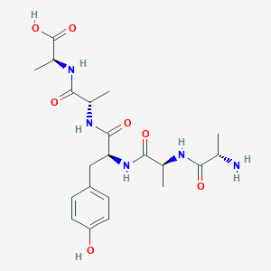 molecular formula C21H31N5O7 B1438436 H-Ala-Ala-Tyr-Ala-Ala-OH CAS No. 74261-52-2