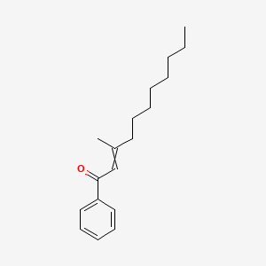 molecular formula C18H26O B14384421 3-Methyl-1-phenylundec-2-EN-1-one CAS No. 88068-41-1