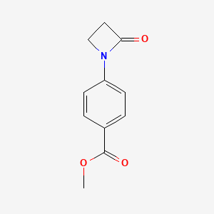 molecular formula C11H11NO3 B14384438 Methyl 4-(2-oxoazetidin-1-yl)benzoate CAS No. 88072-20-2