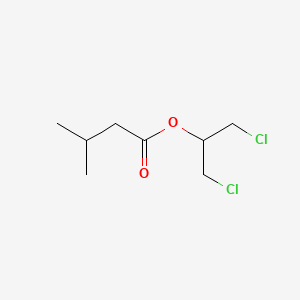 molecular formula C8H14Cl2O2 B14384497 Butanoic acid, 3-methyl-, 2-chloro-1-(chloromethyl)ethyl ester CAS No. 88606-67-1