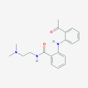 molecular formula C19H23N3O2 B14384529 2-(2-Acetylanilino)-N-[2-(dimethylamino)ethyl]benzamide CAS No. 89459-32-5