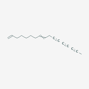 molecular formula C17H20 B14384555 Heptadeca-1,8-diene-11,13,15-triyne CAS No. 89913-44-0