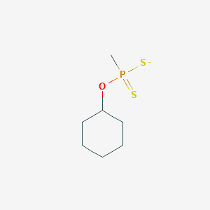 molecular formula C7H14OPS2- B14384608 O-Cyclohexyl methylphosphonodithioate CAS No. 90049-97-1