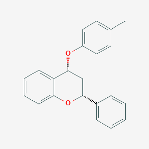 molecular formula C22H20O2 B14384628 (2R,4R)-4-(4-Methylphenoxy)-2-phenyl-3,4-dihydro-2H-1-benzopyran CAS No. 88214-71-5