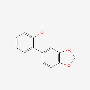molecular formula C14H12O3 B14384692 5-(2-Methoxyphenyl)-1,3-benzodioxole CAS No. 89346-88-3