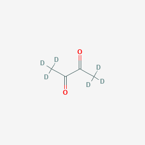 molecular formula C4H6O2 B143847 2,3-Butanedione-D6 CAS No. 22026-37-5