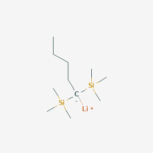molecular formula C11H27LiSi2 B14384702 lithium;trimethyl(1-trimethylsilylpentyl)silane CAS No. 87739-07-9