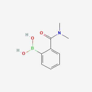molecular formula C9H12BNO3 B1438472 (2-(Dimethylcarbamoyl)phenyl)boronic acid CAS No. 874219-16-6