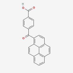 molecular formula C24H14O3 B14384761 4-(Pyrene-1-carbonyl)benzoic acid CAS No. 88475-91-6