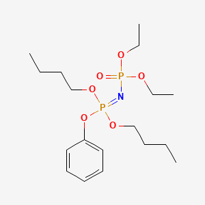 molecular formula C18H33NO6P2 B14384789 Dibutyl phenyl N-(diethoxyphosphoryl)phosphorimidate CAS No. 87992-77-6