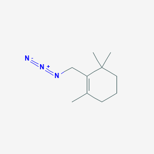molecular formula C10H17N3 B14384816 2-Azidomethyl-1,3,3-trimethyl-cyclohexene CAS No. 90073-44-2