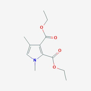 molecular formula C12H17NO4 B14384847 Diethyl 1,4-dimethyl-1H-pyrrole-2,3-dicarboxylate CAS No. 88721-68-0