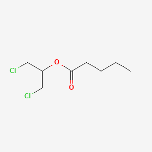 molecular formula C8H14Cl2O2 B14384885 Pentanoic acid, 2-chloro-1-(chloromethyl)ethyl ester CAS No. 88606-64-8