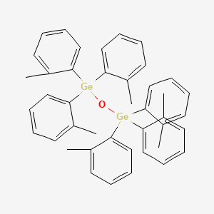 molecular formula C42H42Ge2O B14384901 Hexakis(2-methylphenyl)digermoxane CAS No. 88225-90-5