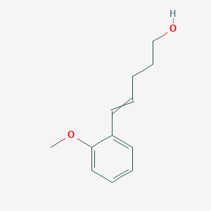 molecular formula C12H16O2 B14384904 5-(2-Methoxyphenyl)pent-4-EN-1-OL CAS No. 90122-55-7