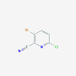 molecular formula C6H2BrClN2 B1438494 3-Bromo-6-chloropyridine-2-carbonitrile CAS No. 1053659-39-4
