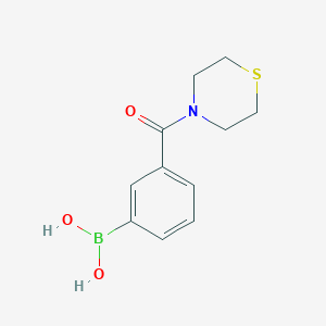 B1438500 (3-(Thiomorpholine-4-carbonyl)phenyl)boronic acid CAS No. 850567-37-2