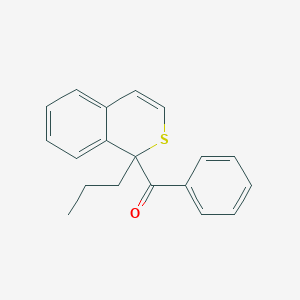 molecular formula C19H18OS B14385000 Phenyl(1-propyl-1H-2-benzothiopyran-1-yl)methanone CAS No. 89805-87-8