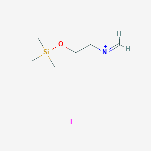 molecular formula C7H18INOSi B14385041 N-Methyl-N-{2-[(trimethylsilyl)oxy]ethyl}methaniminium iodide CAS No. 89814-67-5