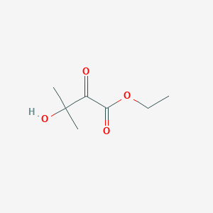 molecular formula C7H12O4 B14385119 Ethyl 3-hydroxy-3-methyl-2-oxobutanoate CAS No. 90054-60-7