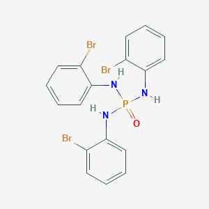 molecular formula C18H15Br3N3OP B14385120 N,N',N''-Tris(2-bromophenyl)phosphoric triamide CAS No. 90059-46-4