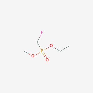molecular formula C4H10FO3P B14385130 Ethyl methyl (fluoromethyl)phosphonate CAS No. 89982-16-1