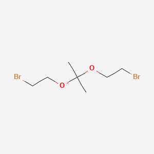 molecular formula C7H14Br2O2 B14385145 Propane, 2,2-bis(2-bromoethoxy)- CAS No. 89796-34-9