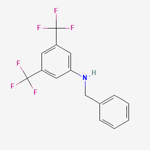 molecular formula C15H11F6N B14385178 N-Benzyl-3,5-bis(trifluoromethyl)aniline CAS No. 88450-74-2