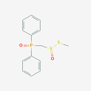molecular formula C14H15O2PS2 B14385185 S-Methyl (diphenylphosphoryl)methanesulfinothioate CAS No. 87762-74-1