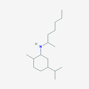 molecular formula C17H35N B14385238 N-(Heptan-2-yl)-2-methyl-5-(propan-2-yl)cyclohexan-1-amine CAS No. 89971-14-2