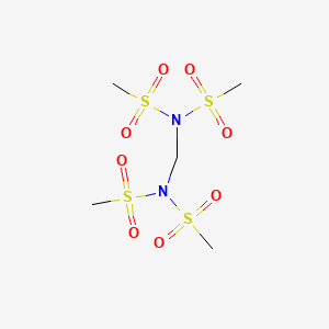molecular formula C5H14N2O8S4 B14385328 N,N'-Methylenebis[N-(methanesulfonyl)methanesulfonamide] CAS No. 89913-06-4