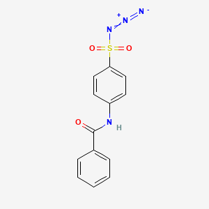 molecular formula C13H10N4O3S B14385342 4-Benzamidobenzene-1-sulfonyl azide CAS No. 89565-13-9