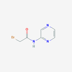 molecular formula C6H6BrN3O B1438538 2-bromo-N-(pyrazin-2-yl)acetamide CAS No. 787628-96-0