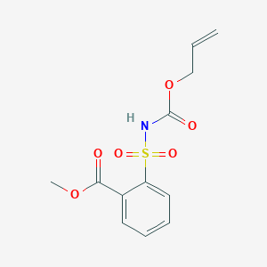 molecular formula C12H13NO6S B14385388 Methyl 2-({[(prop-2-en-1-yl)oxy]carbonyl}sulfamoyl)benzoate CAS No. 90096-53-0
