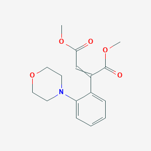 molecular formula C16H19NO5 B14385392 Dimethyl 2-[2-(morpholin-4-yl)phenyl]but-2-enedioate CAS No. 87698-84-8