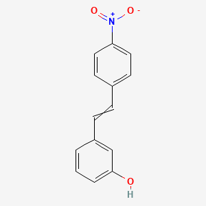 molecular formula C14H11NO3 B1438545 3-[2-(4-Nitrophenyl)ethenyl]phenol CAS No. 65819-31-0