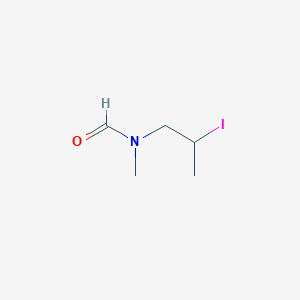 molecular formula C5H10INO B14385450 N-(2-Iodopropyl)-N-methylformamide CAS No. 89784-65-6