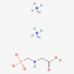 molecular formula C3H14N3O5P B1438547 Diazanium;2-[[hydroxy(oxido)phosphoryl]methylamino]acetate CAS No. 69254-40-6